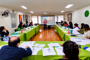 Alumnos en el Curso de Biomagnetismo presencial de Centro Ohani en Santiago